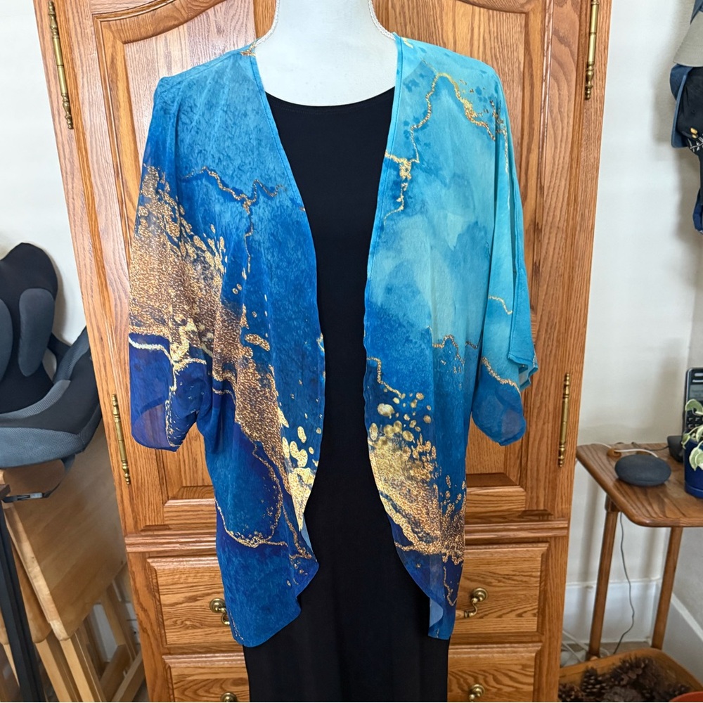 Elegant Kimono Style Cardigan Wrap